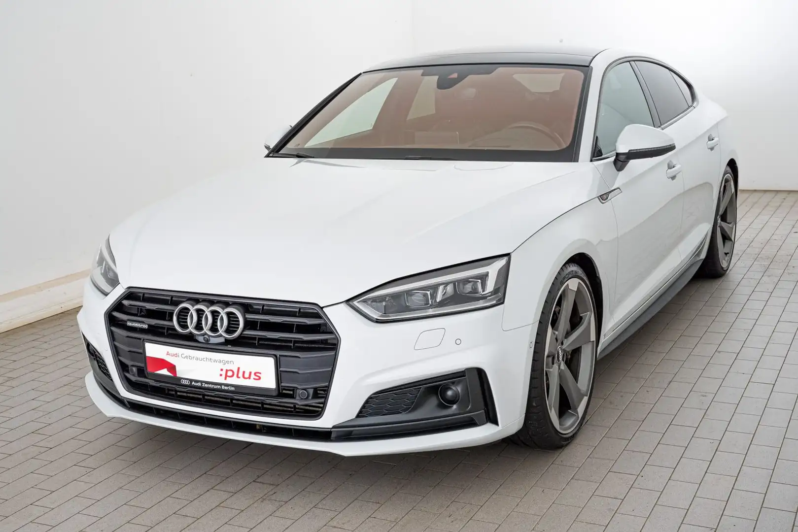 Audi A5 Sport 45 TFSI qu. S tr. AHK PDC B&O Weiß - 2