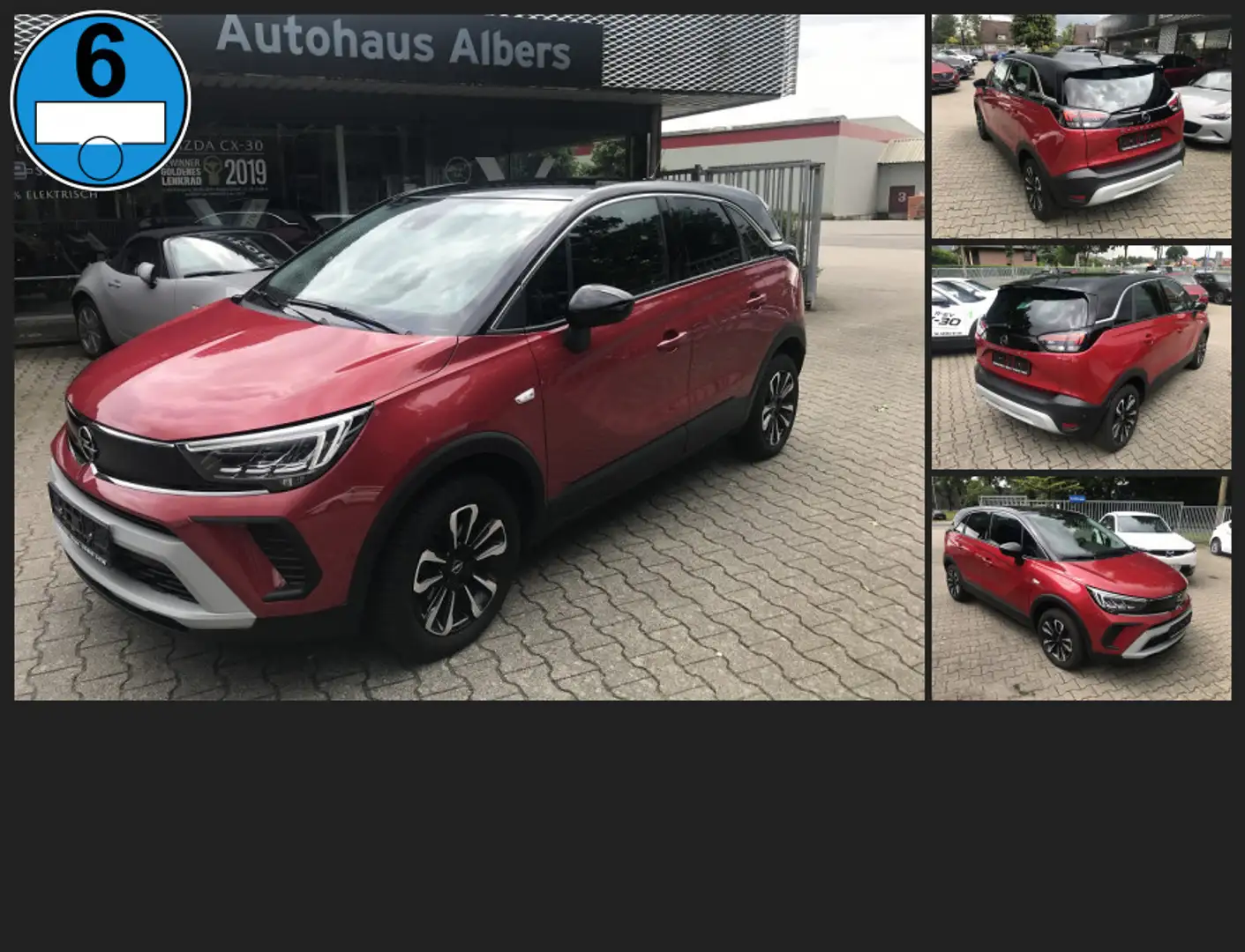 Opel Crossland 1.2 Elegance, AUTOMATIK, NAVI, LED, Rot - 1