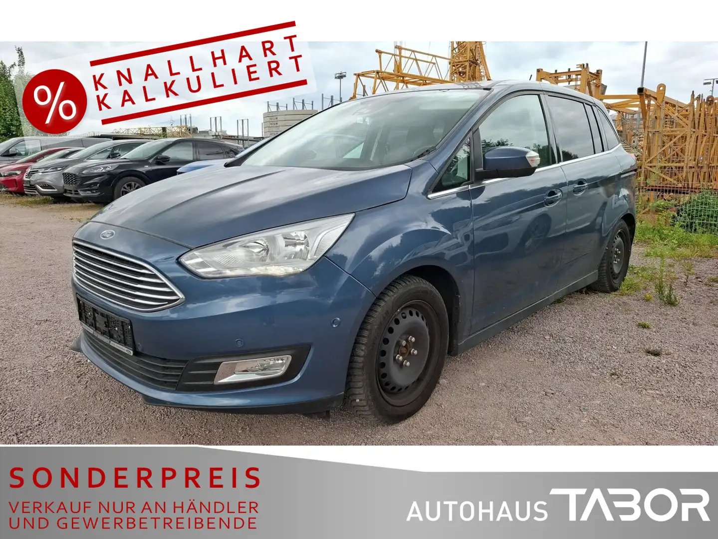Ford Grand C-Max Grand  1.0 EB Titanium Navi RFK PDC SHZ LM Blue - 1