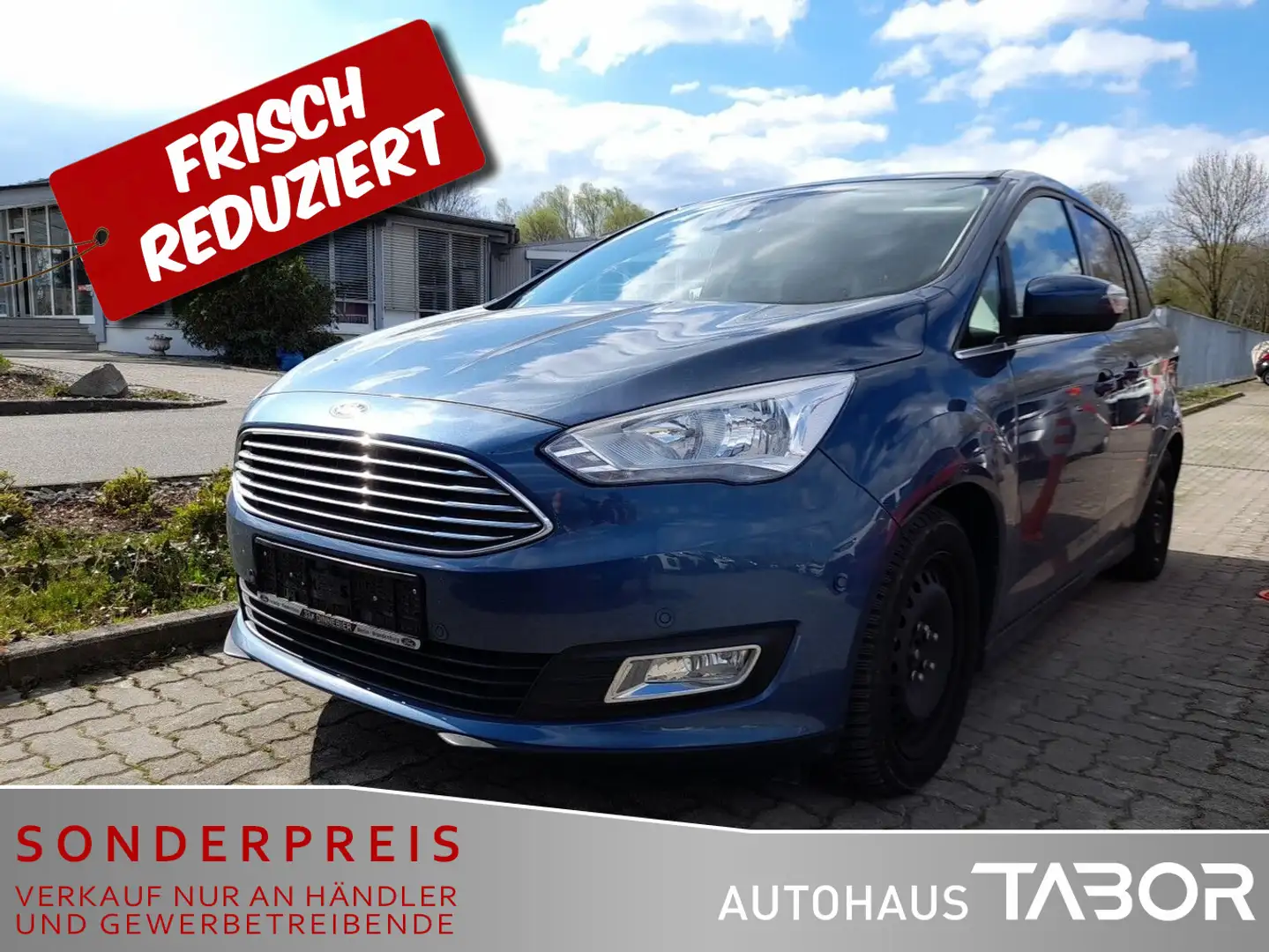 Ford Grand C-Max Grand  1.0 EB Titanium Navi RFK PDC SHZ LM Blau - 1