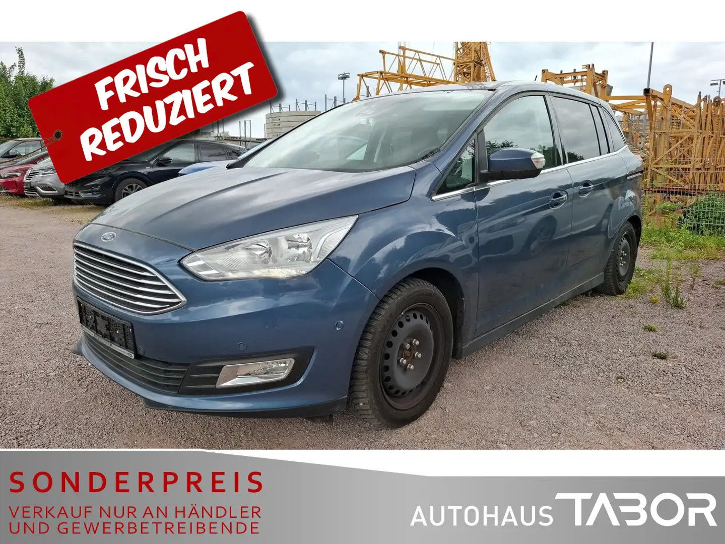 Ford Grand C-Max Grand 1.0 EB Titanium Navi RFK PDC SHZ LM Albastru - 1