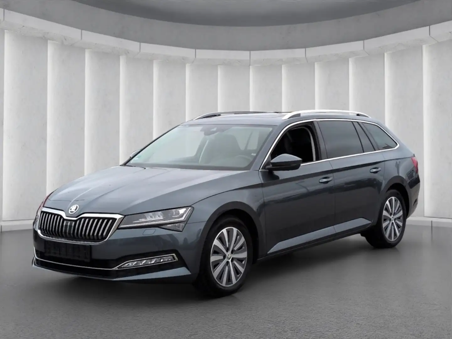 Skoda Superb Combi Premium Edition TDI*360°Ka Panodach Grau - 2