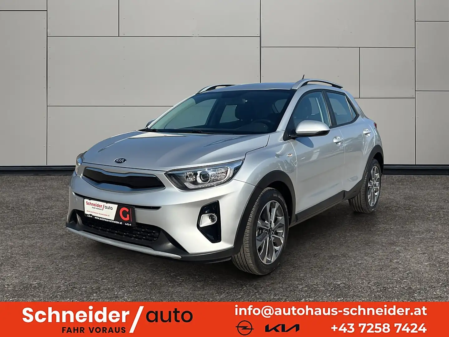 Kia Stonic 1,4 MPI ISG Silber Grau - 1