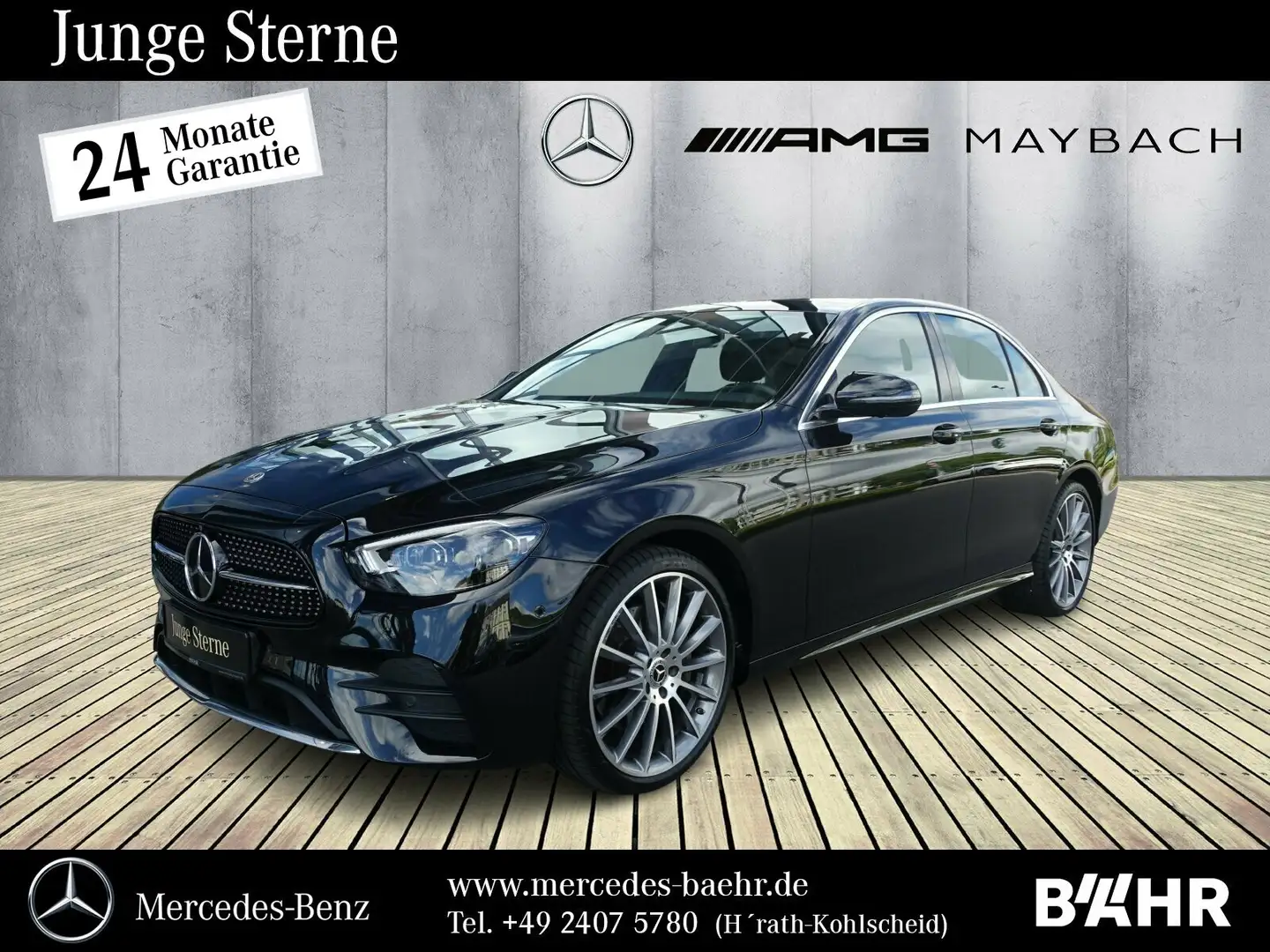 Mercedes-Benz E 300 E 300 d 4M AMG/MBUX/Multiebeam/Pano/AHK/360°/20" Noir - 1