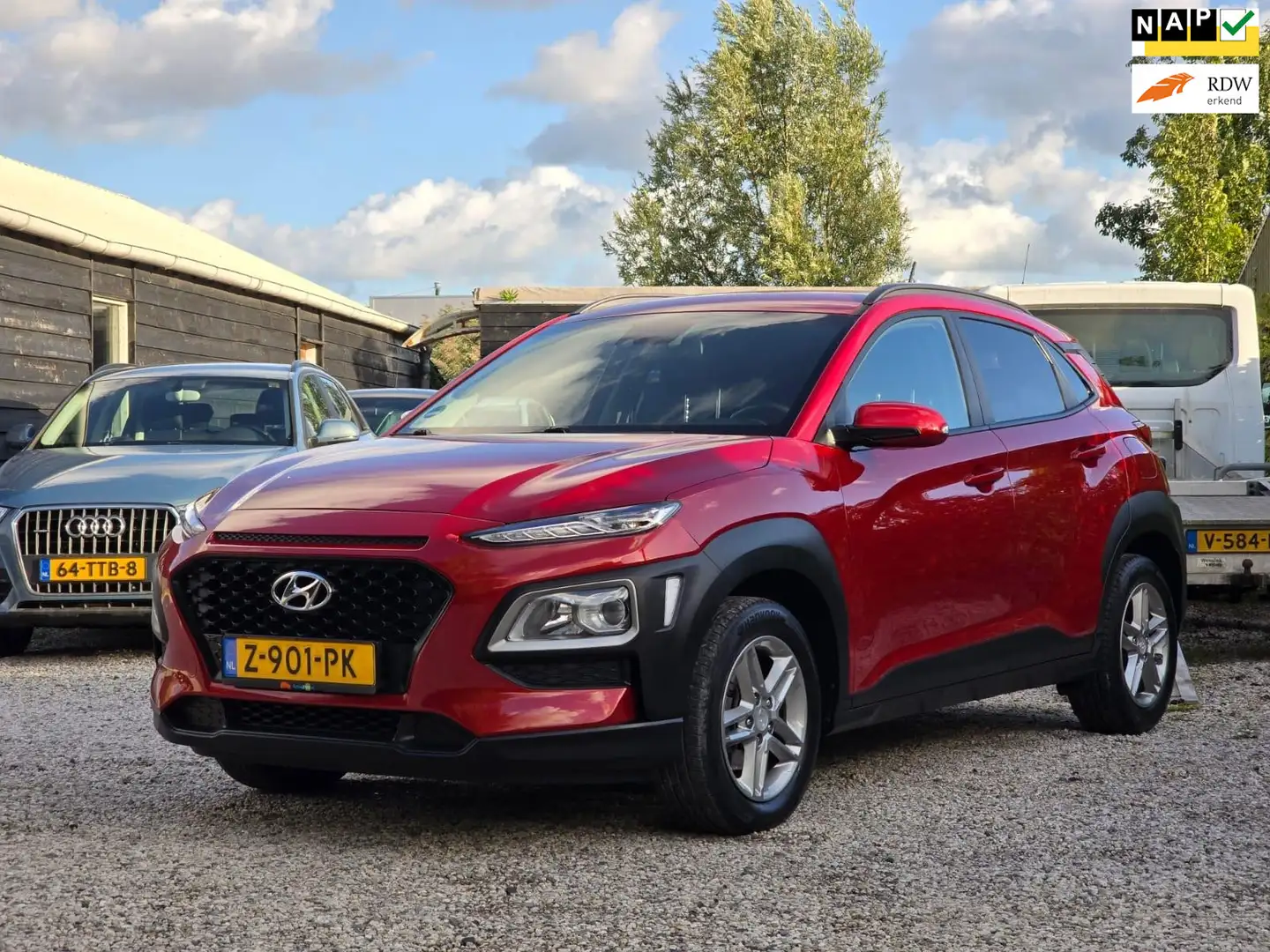 Hyundai KONA 1.0 T-GDI Comfort CarPlay/Camera/Trekhaak Rood - 1