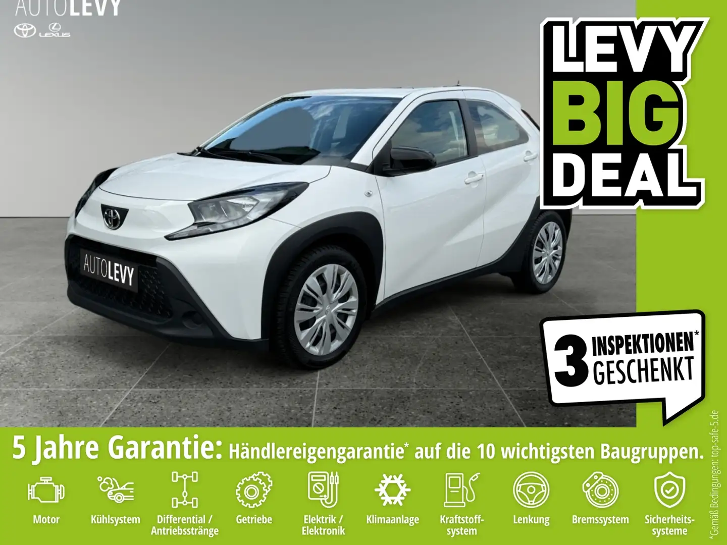 Toyota Aygo X 1.0 Business +KLIMA+RFK+DAB+ZV+FB+BT+ Weiß - 1