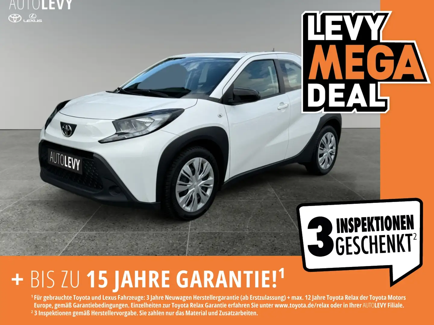 Toyota Aygo X 1.0 Business +KLIMA+RFK+DAB+ZV+FB+BT+ Weiß - 1