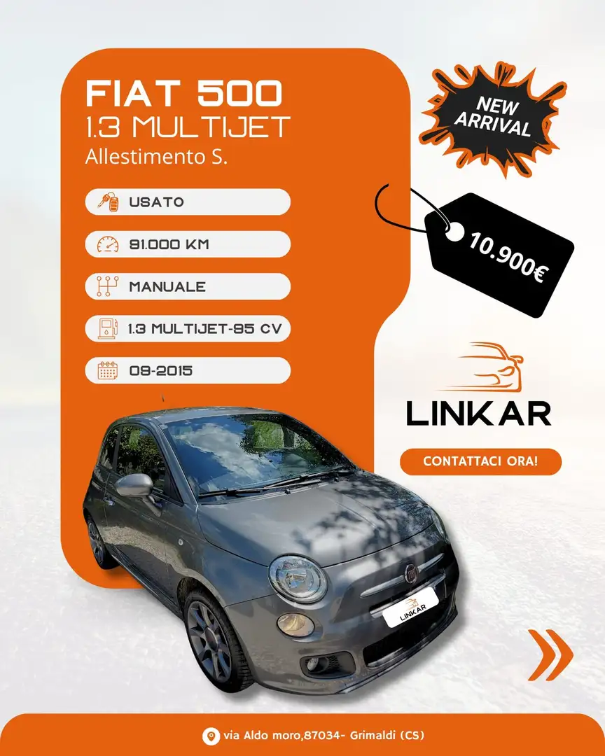 Fiat 500 500 1.3 mjt 16v S 95cv my14 - 1