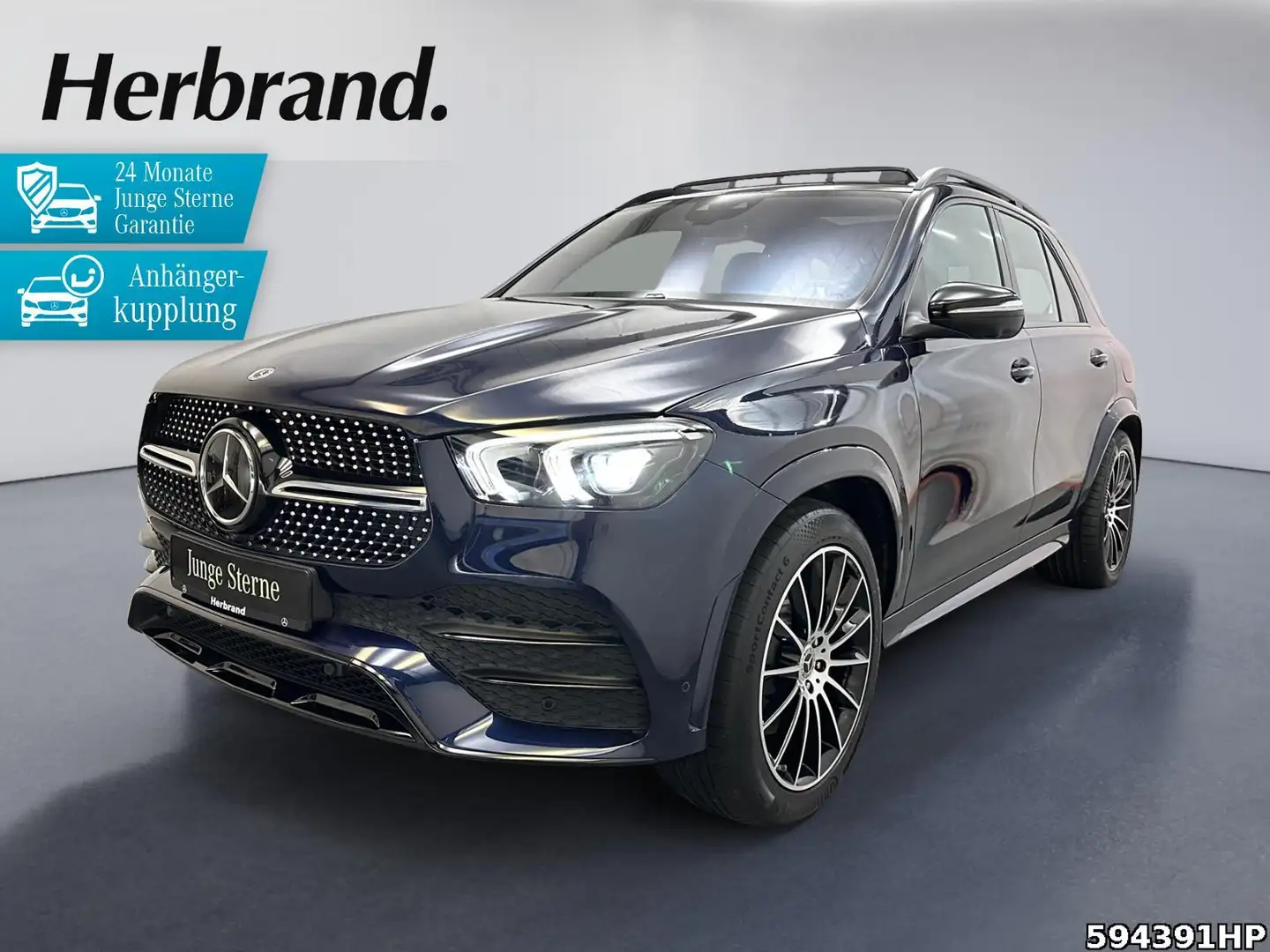 Mercedes-Benz GLE 350 de 4M AMG Night Pano AHK BURMESTER 360° Blau - 1