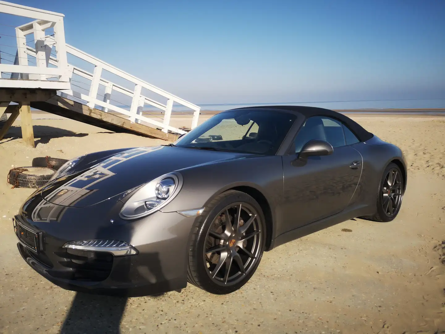 Porsche 911 911 Carrera Cabriolet 3.4i 350 PDK Gris - 1