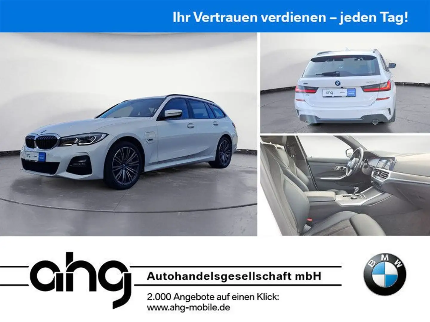 BMW 330 e xDrive Touring M Sport A. Innovationsp. Weiß - 1