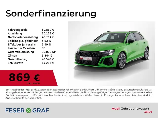 Audi RS3 Sportback 2.5 TFSI quattro MATRIX / RS-AGA