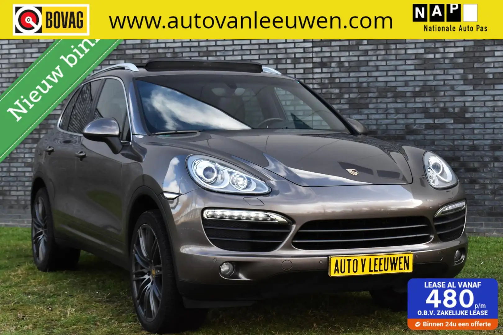 Porsche Cayenne 4.8 V8 S PANODAK/LEDER/XENON/NAVI/STOELVW/ETC.! Grijs - 1