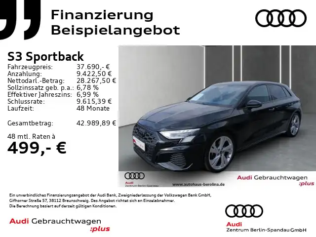 Audi S3 *MATRIX*B&O*Opt.-Schwarz+*Virt.C+*
