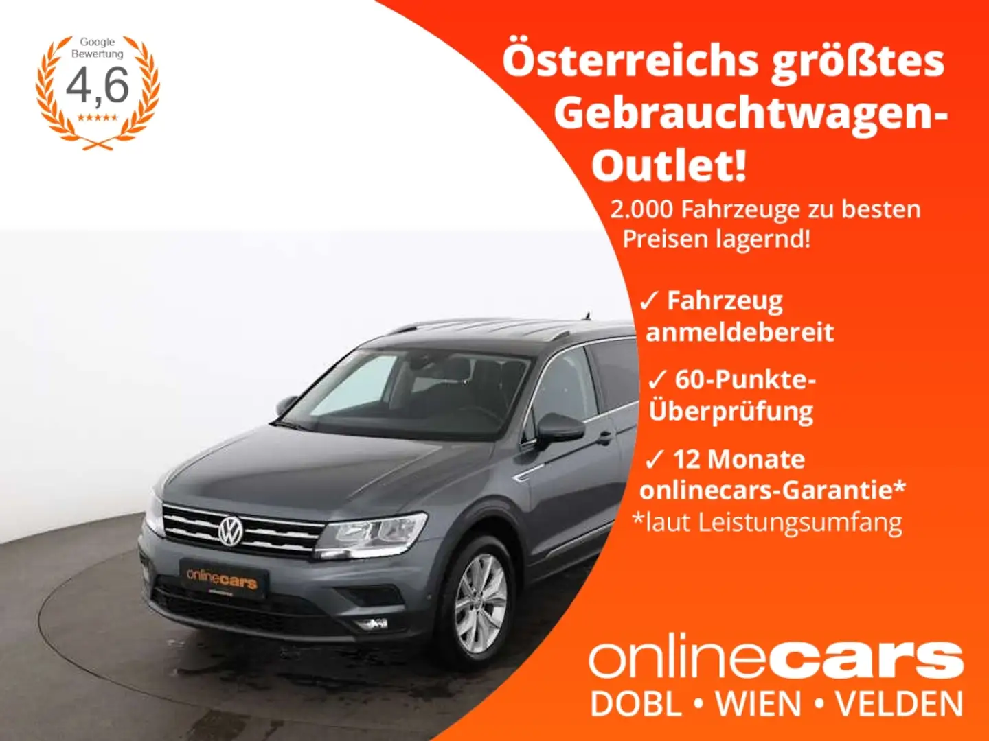 Volkswagen Tiguan Allspace 2.0 TDI Comfortline Aut RADAR NAV Grau - 1