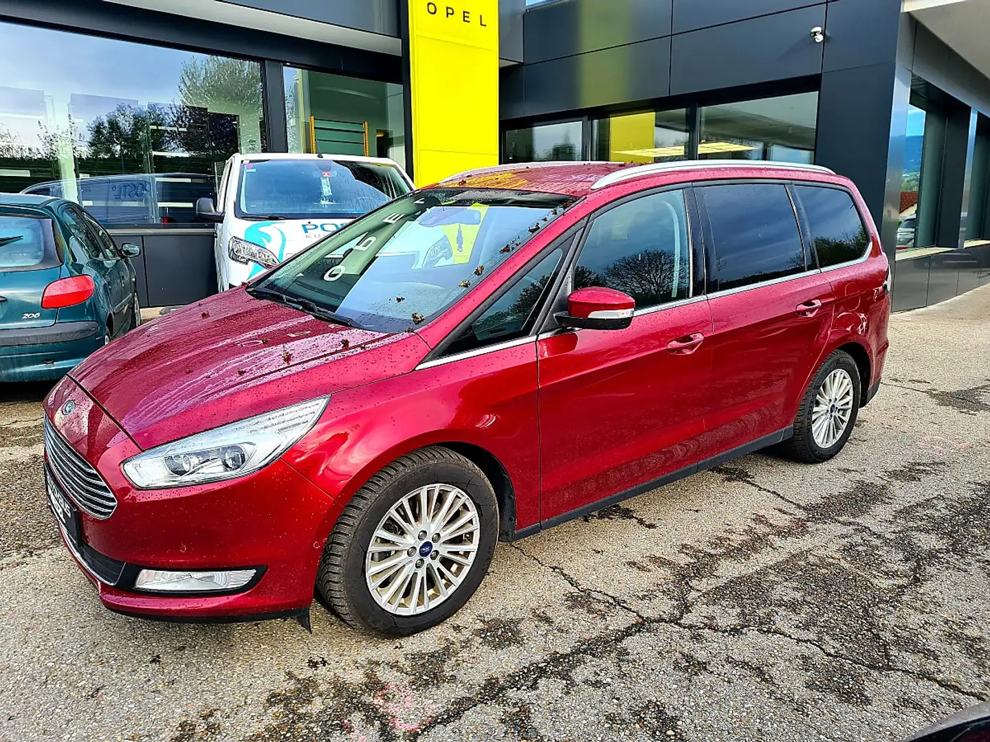 Ford Galaxy 2,0 TDCi Bi-Turbo Titanium Powershift, AHK Rot - 2