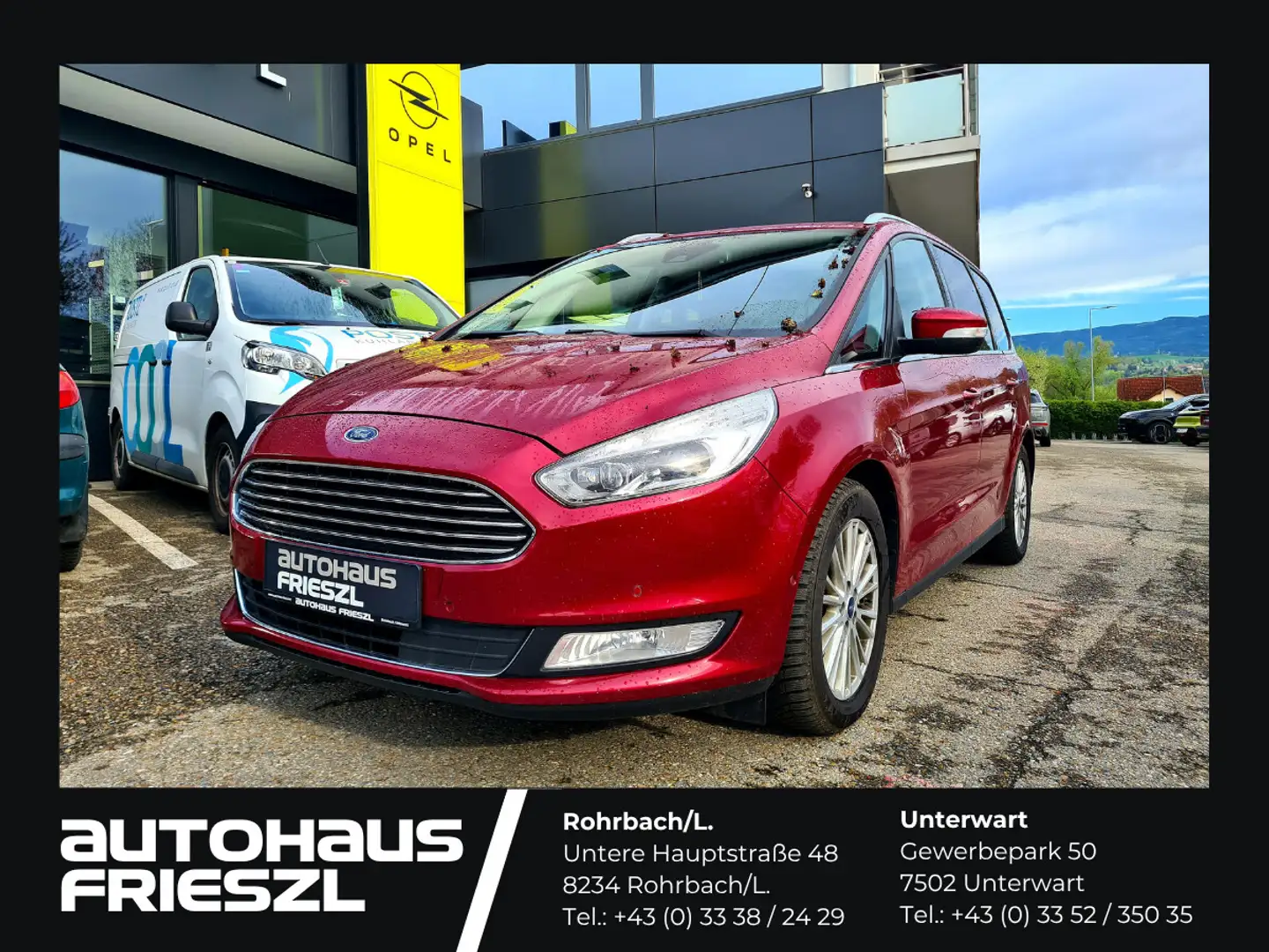 Ford Galaxy 2,0 TDCi Bi-Turbo Titanium Powershift, AHK Rot - 1