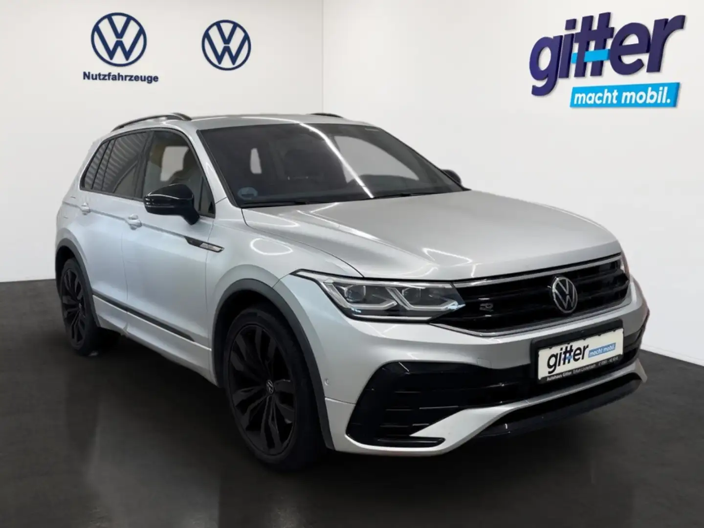 Volkswagen Tiguan 2.0 TDI R-LINE 4M MATRIX AHK BLACK STYLE HEAD UP Argent - 2