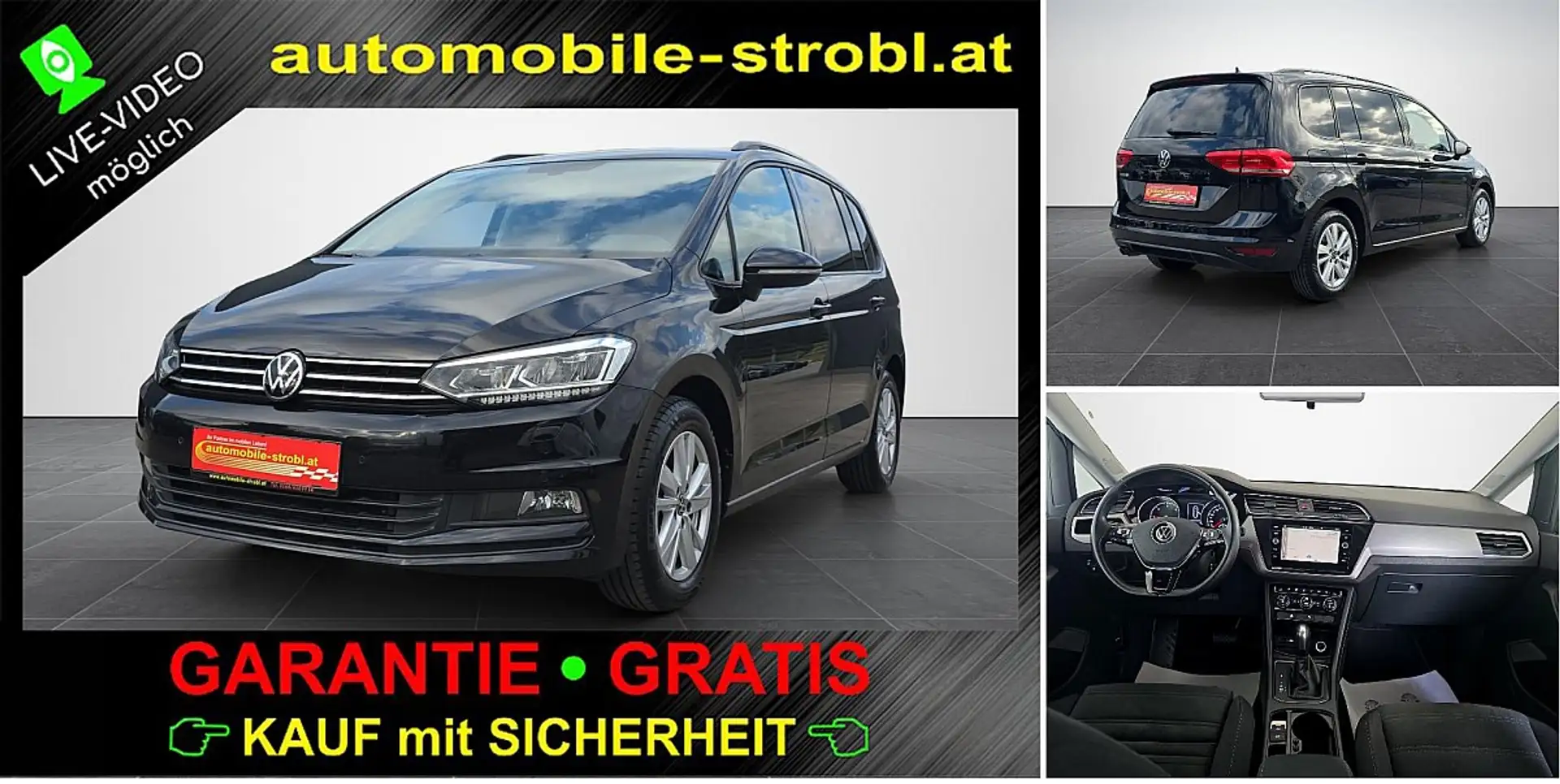Volkswagen Touran 2.0 TDI Comf. *LED*ACC*Massage*GARANTIE* Schwarz - 1