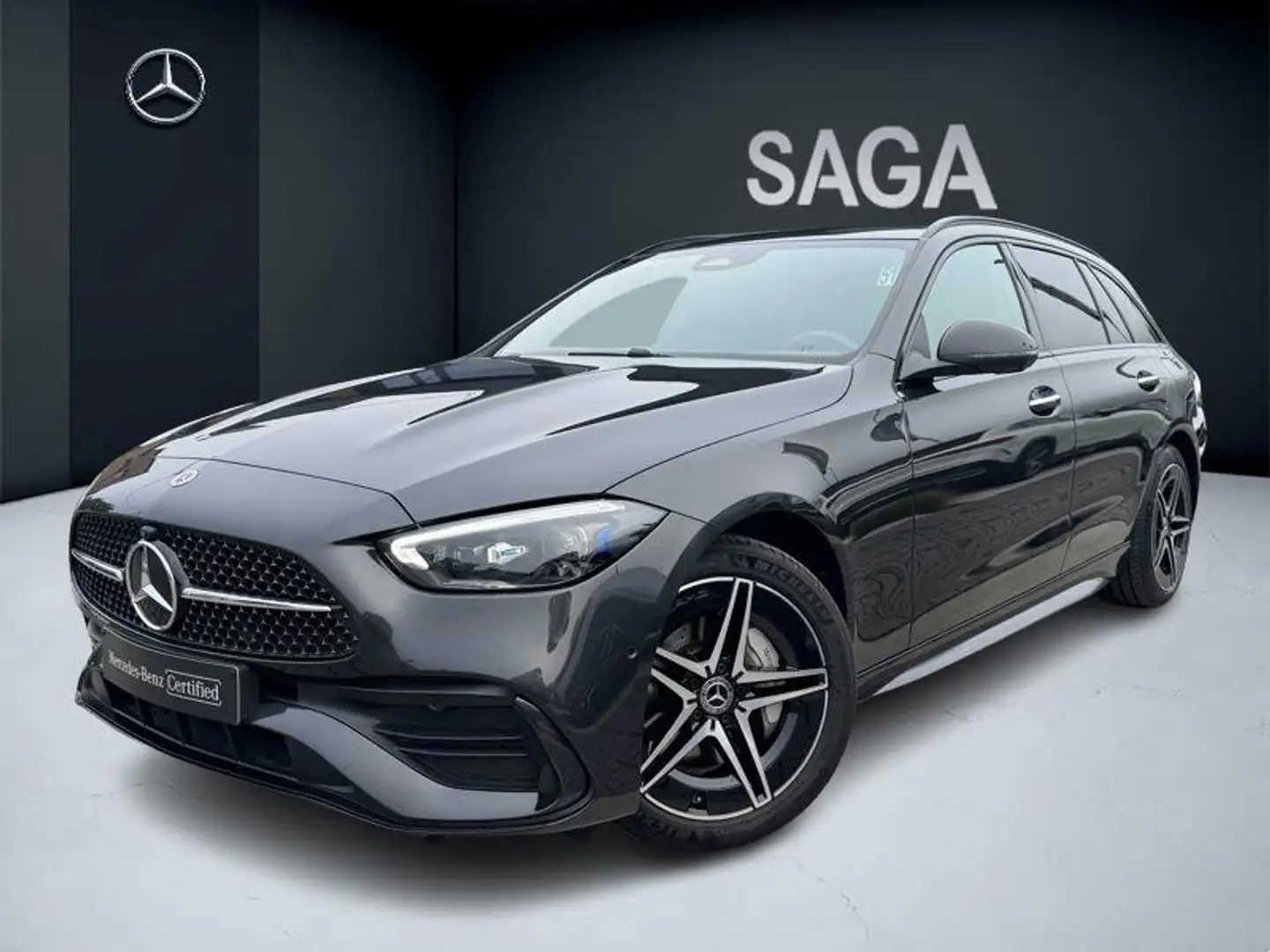 Mercedes-Benz C 300 de AMG Line Schwarz - 1