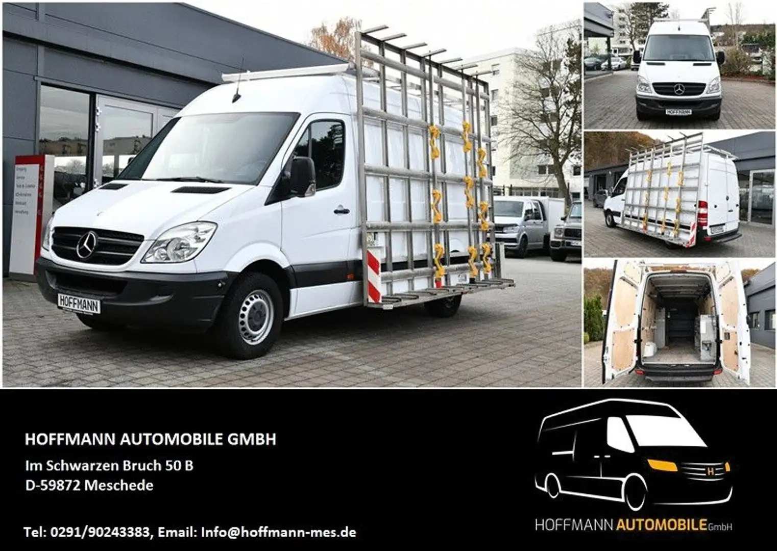 Mercedes-Benz Sprinter 313 CDI Kasten Glasreff L2H2 RWD Glass Wit - 1