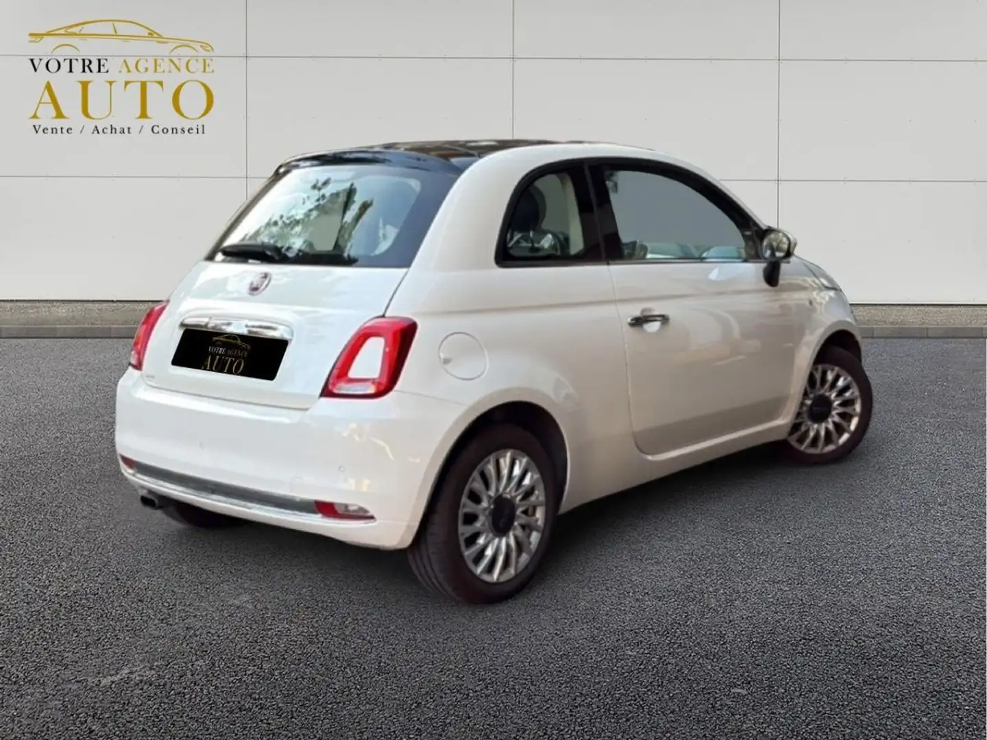 Fiat 500 0.9i TwinAir - 85ch S&S - Lounge PHASE 2 Blanc - 2