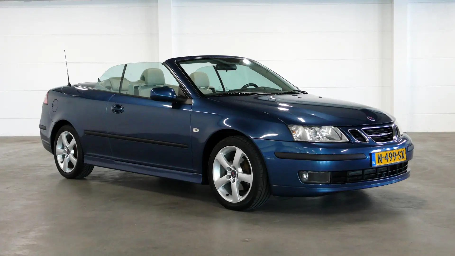 Saab 9-3 Cabrio 1.8t Vector Blauw - 1