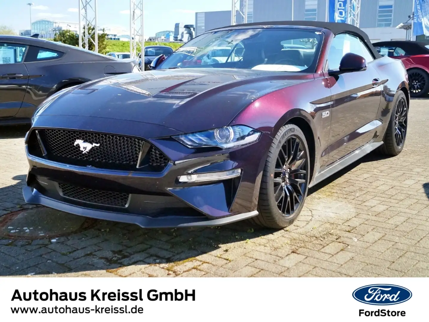 Ford Mustang Convertible GT 5.0 V8 Automatik MagneRide Burdeos - 1