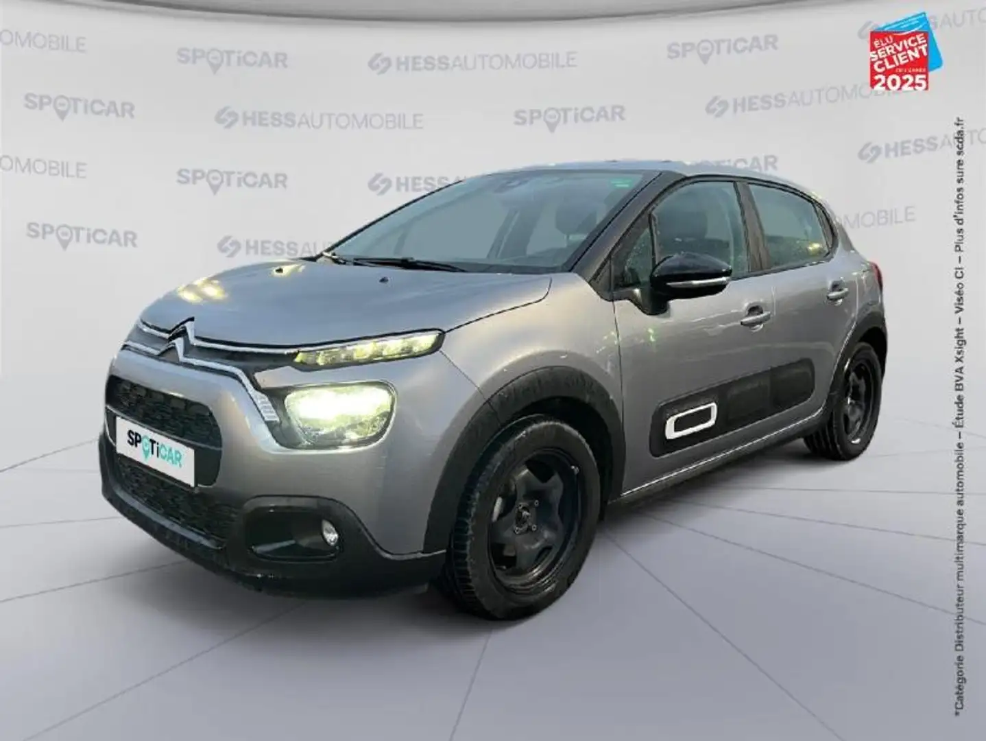 Citroen C3 1.2 PureTech 83ch S\u0026S PLUS Gris - 1