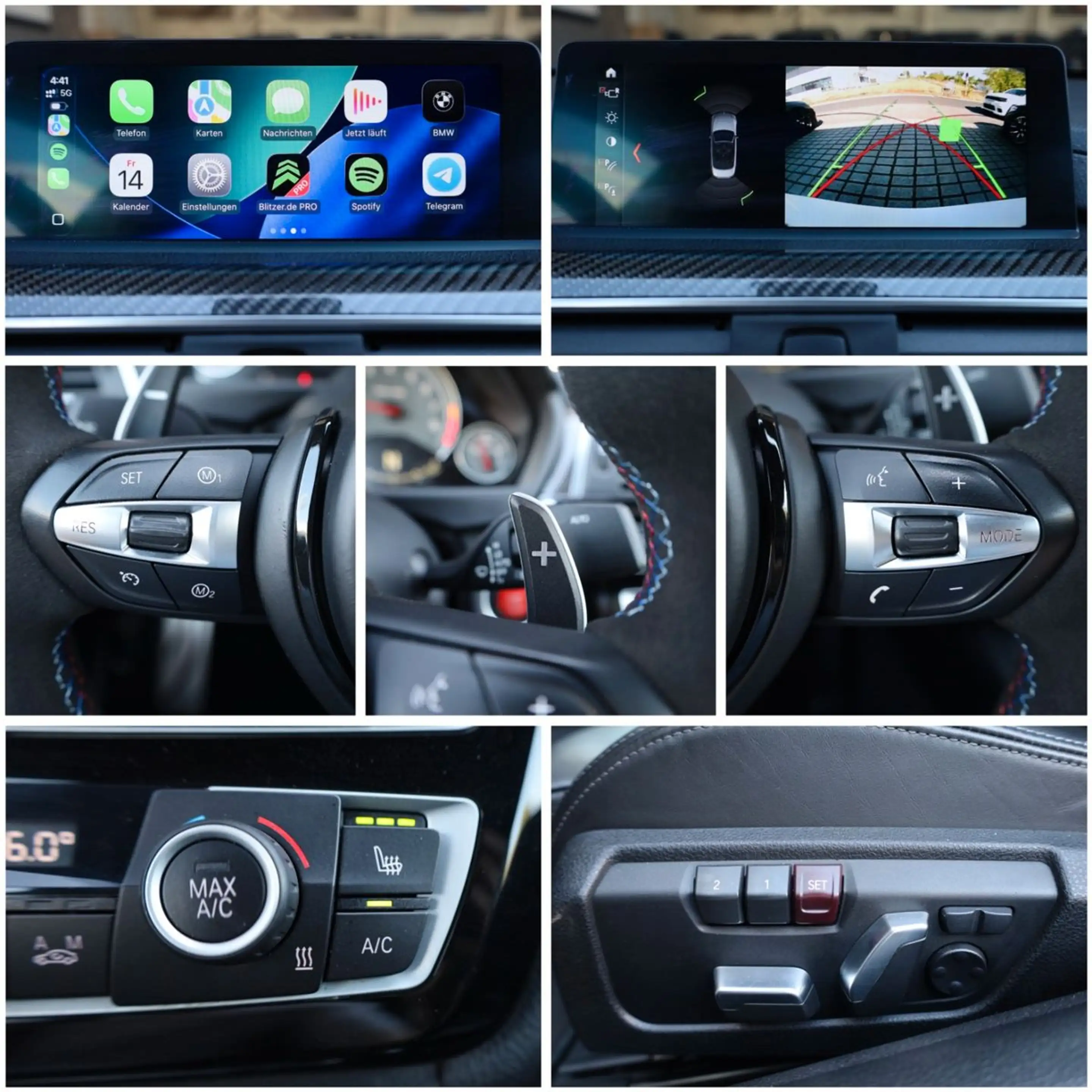 BMW M4 Cabrio/APPLE/TOTW/HK/Airscarf/LED/SHZ/RFK/R20 — photo 14