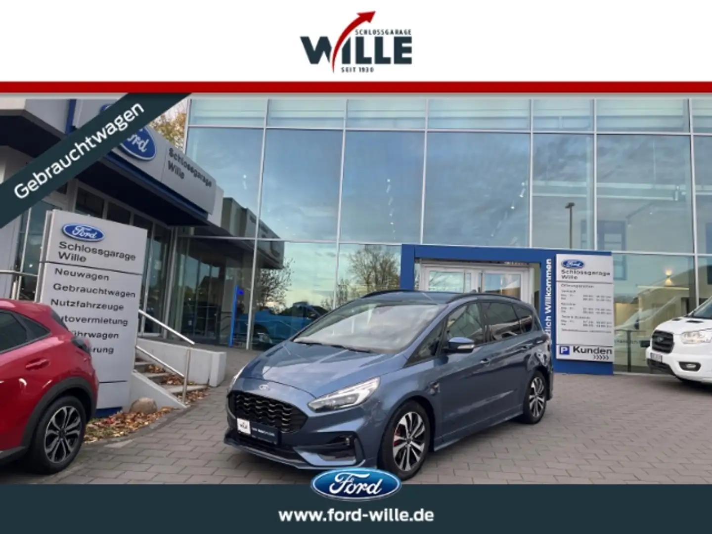 Ford S-Max ST-Line Automatik AHK ACC LED Business Paket 2 Eco Blau - 1