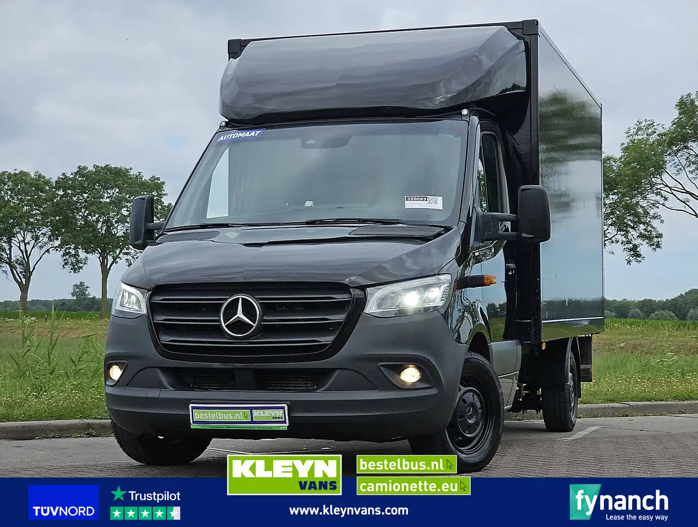 Mercedes-Benz Sprinter 314 ac automaat EURO6 Zwart - 1