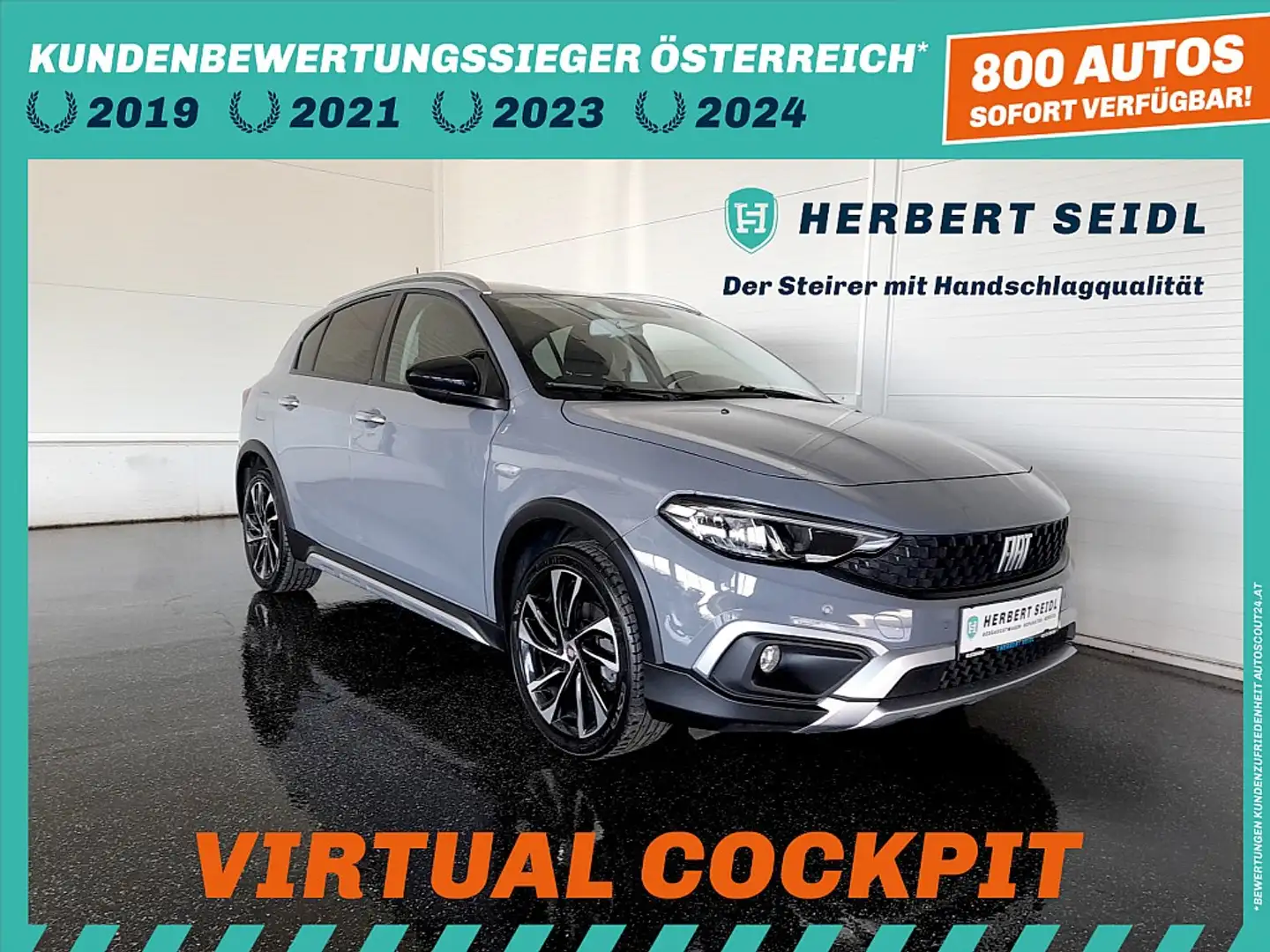 Fiat Tipo Cross FireFly Turbo *VIRTUELL / ACC / KAMERA / ... Grey - 1