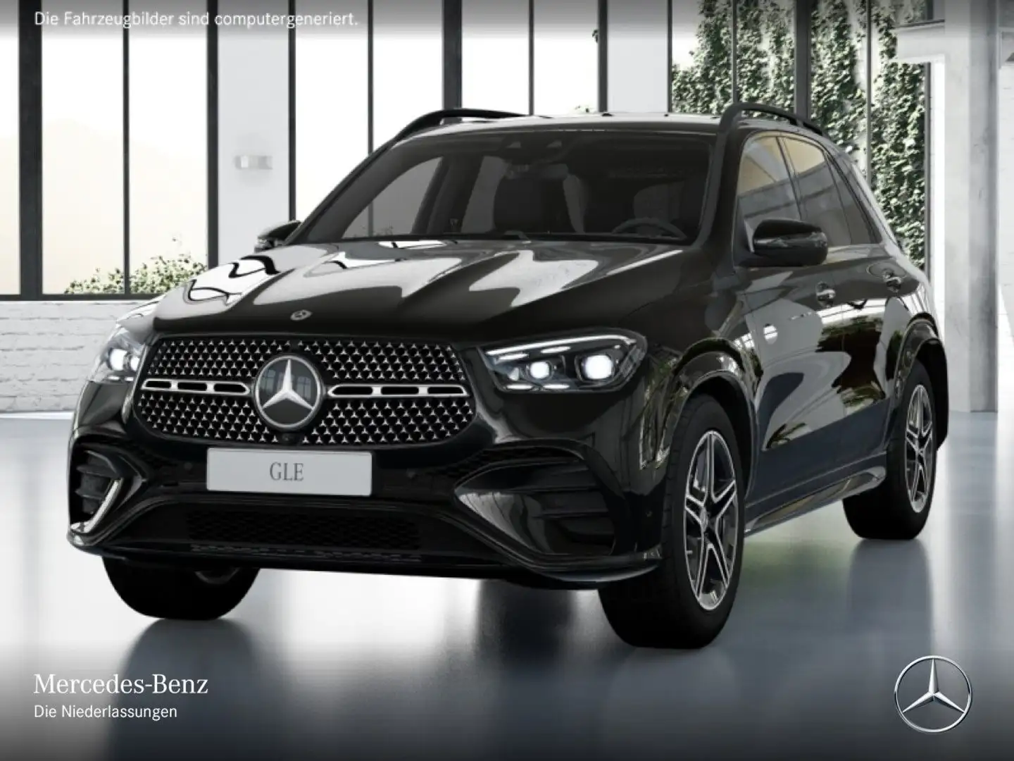 Mercedes-Benz GLE 450 d 4M AMG+NIGHT+360+AHK+MULTIBEAM+20"+SPUR Schwarz - 2