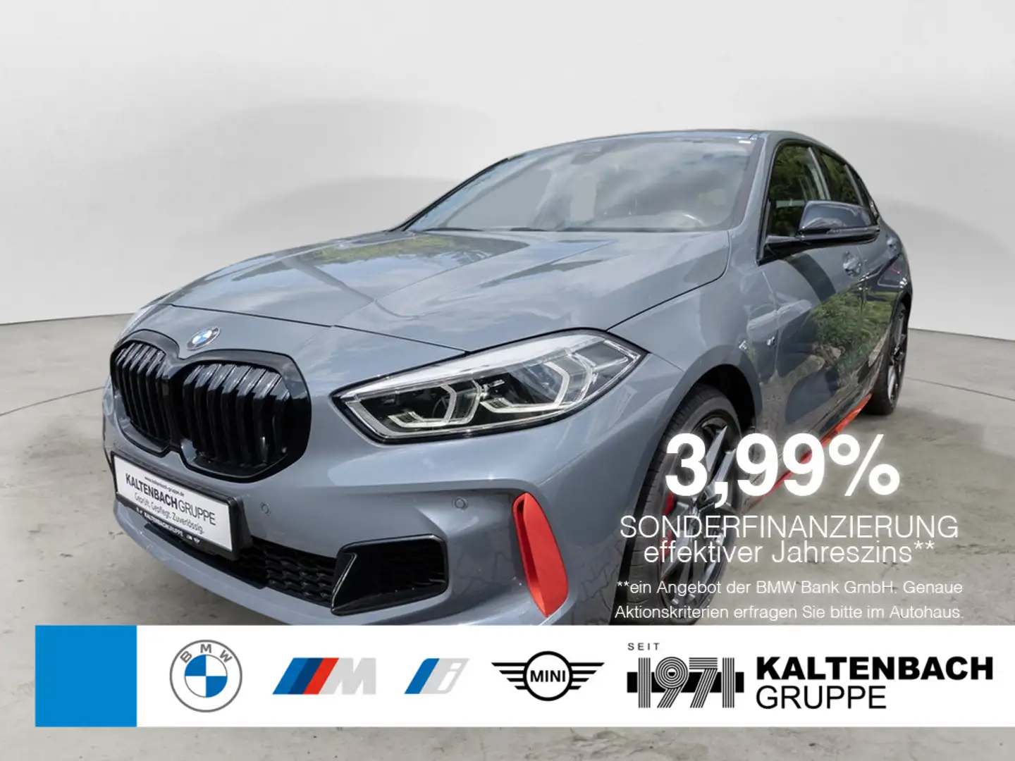 BMW 128 ti M Sport AHK HUD LED W-LAN NAVI SHZ AHK Grau - 1
