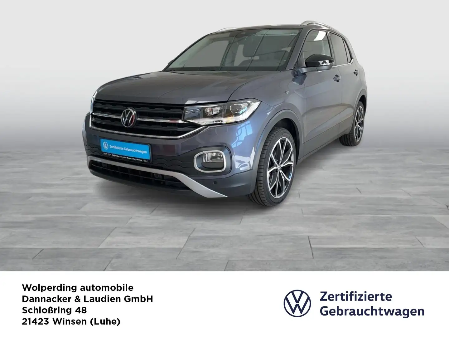 Volkswagen T-Cross 1.0 TSI DSG Style Bluetooth LED Klima Grau - 1