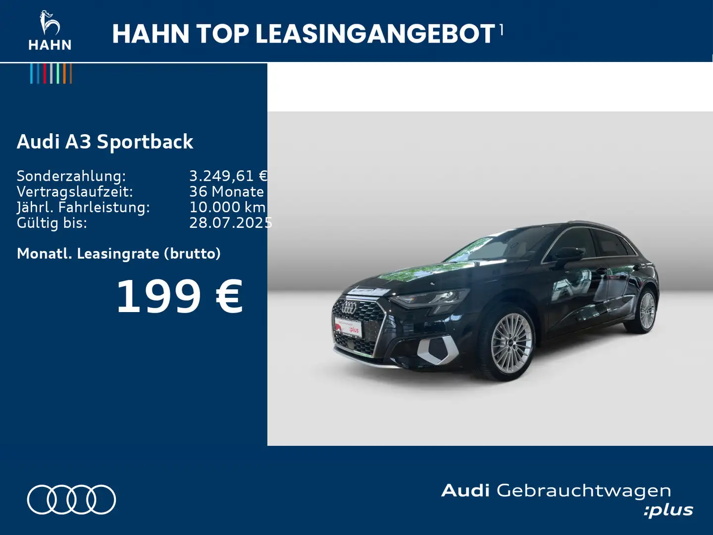 Audi A3 advanced 35TFSI S-tronic AHK SITZH Schwarz - 2