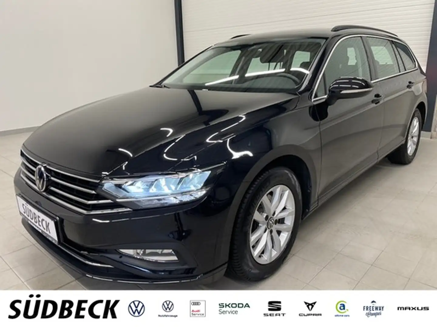 Volkswagen Passat Variant 2.0TDI Business AHK+ACC+LANE+APP+LED Schwarz - 1
