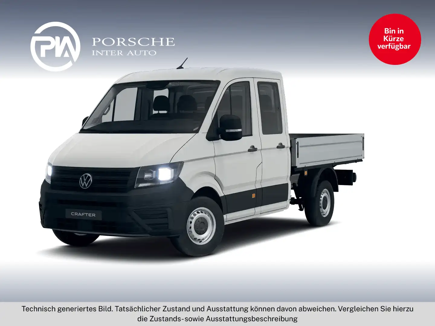 Volkswagen Crafter VW Crafter 35 T6 Doka-Pritsche L3 TDI Weiß - 1