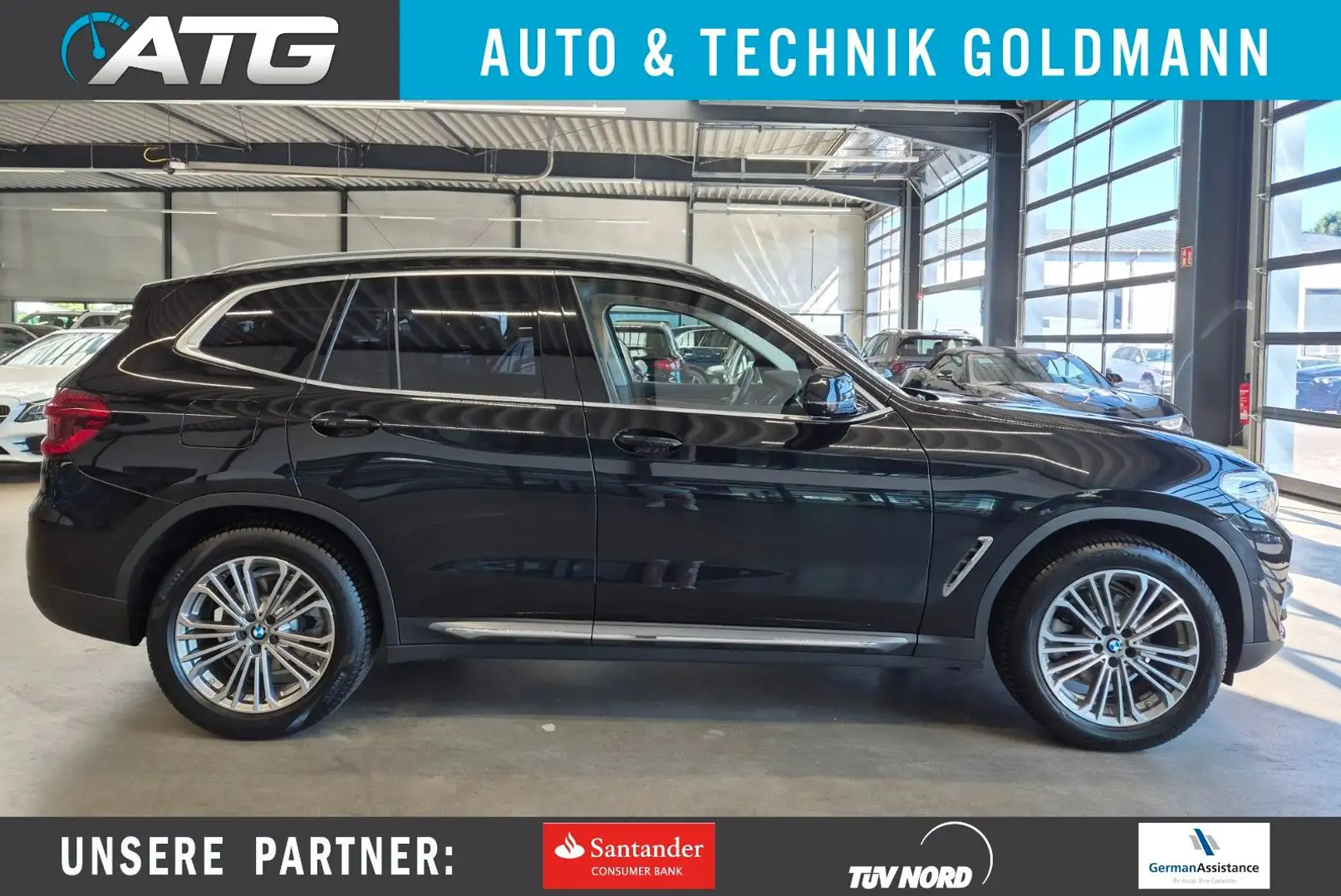 BMW X3 XDRIVE 20 i LUXURY LEDER NAVI LED MEMORY 360 Noir - 1