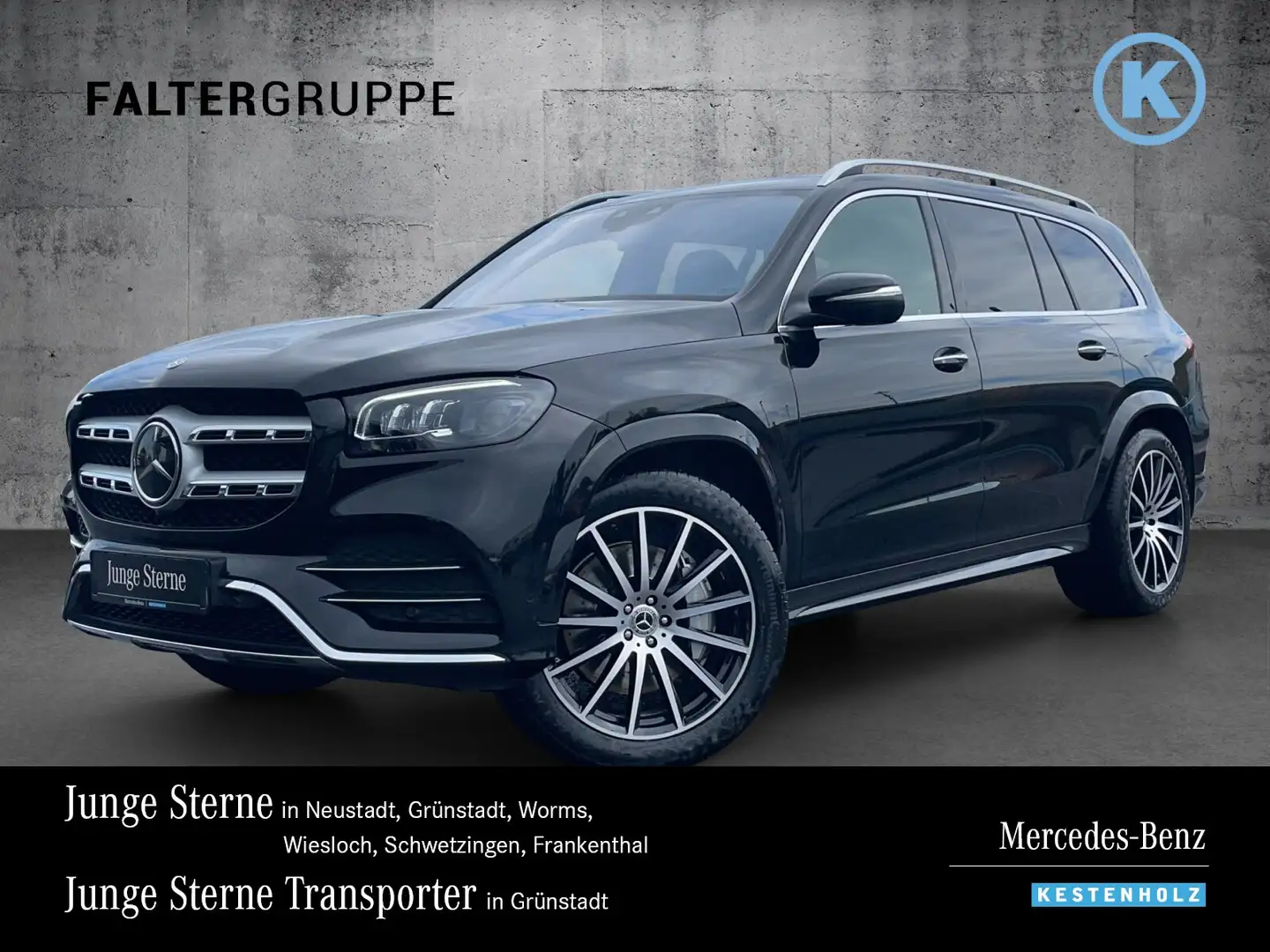 Mercedes-Benz GLS 400 GLS 400 d 4M AMG+22"+AHK+DISTRO+BURM+PANO+SITZKL Schwarz - 1