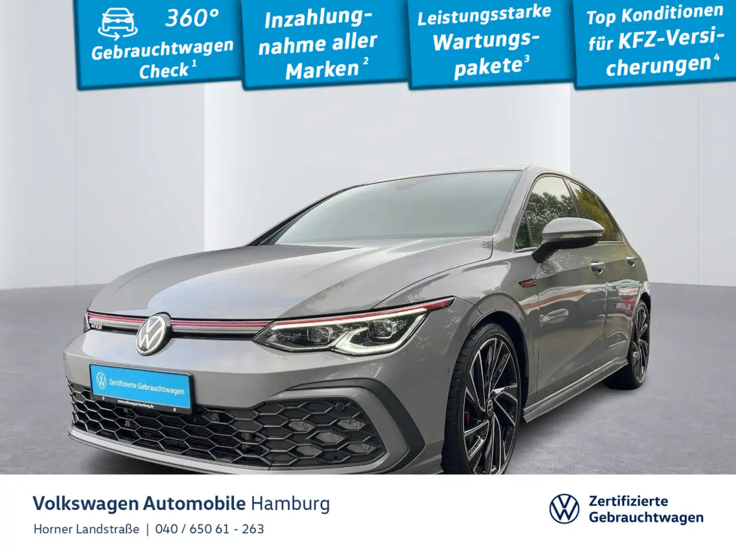 Volkswagen Golf GTI 2.0 TSI DSG Standheizung Ledersitze PDC Grau - 1