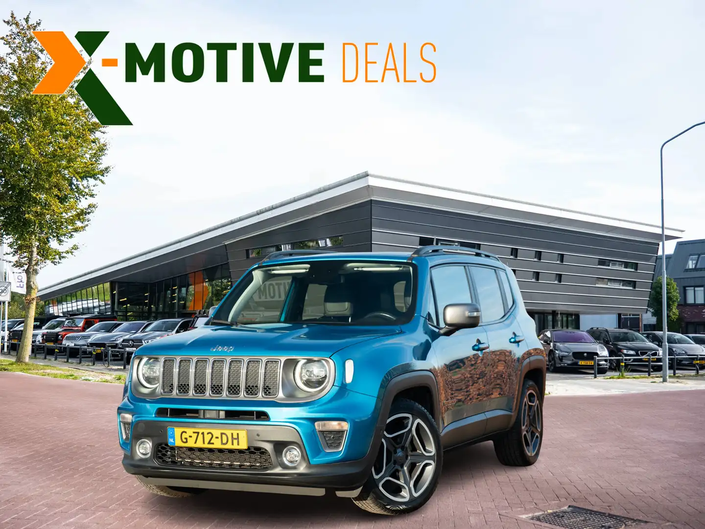 Jeep Renegade 1.3T Limited | Volleder | Panodak | Navi full Map Blauw - 1