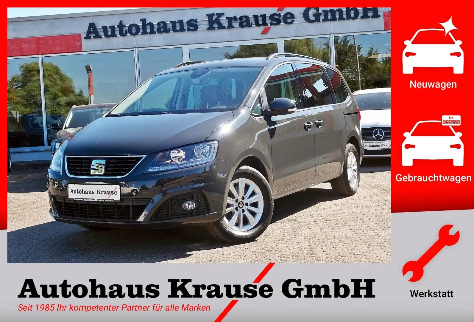 SEAT Alhambra 1.4TSI Style-1.HAND/AHK/SOR+WIR/SCHECKH Grau - 1