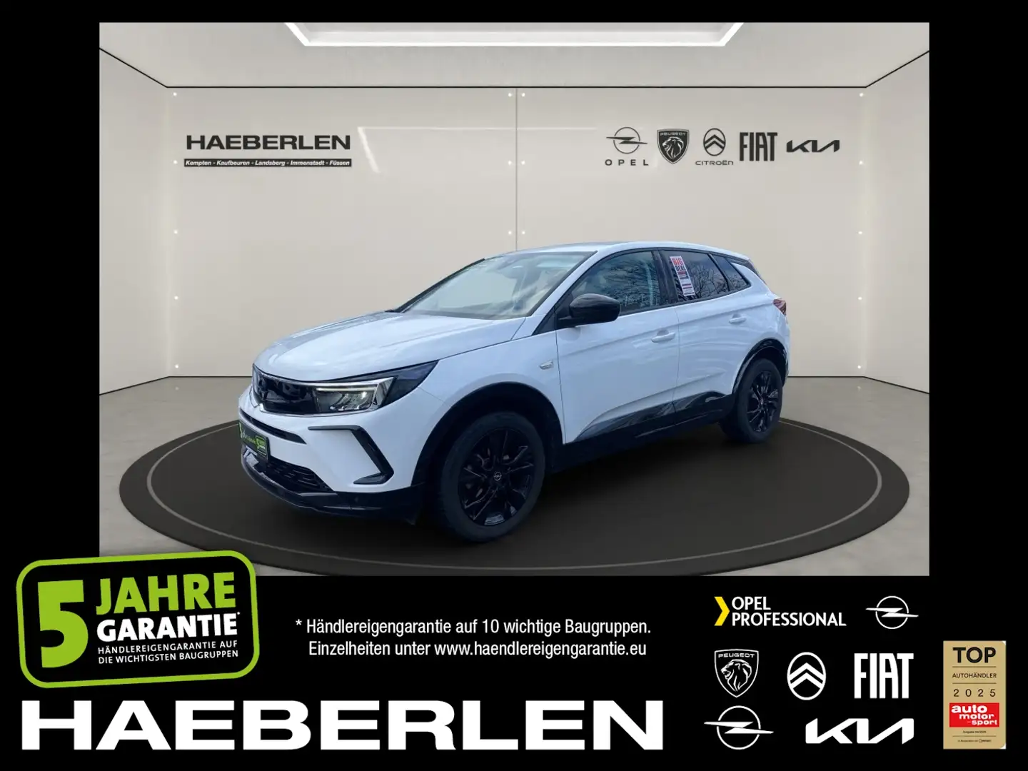 Opel Grandland 1.2 Turbo GS Line LED*KLimaauto*Kamera* Weiß - 1