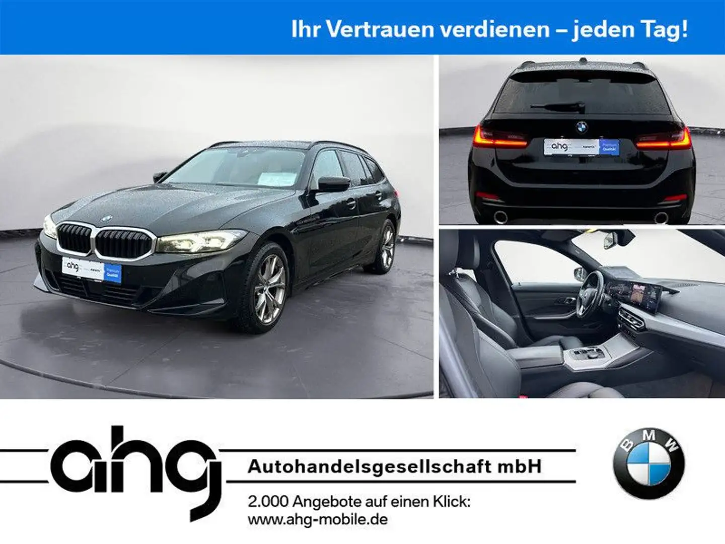BMW 320 d Touring Navi Sportsitze Aktive Geschw. Hifi Schwarz - 1