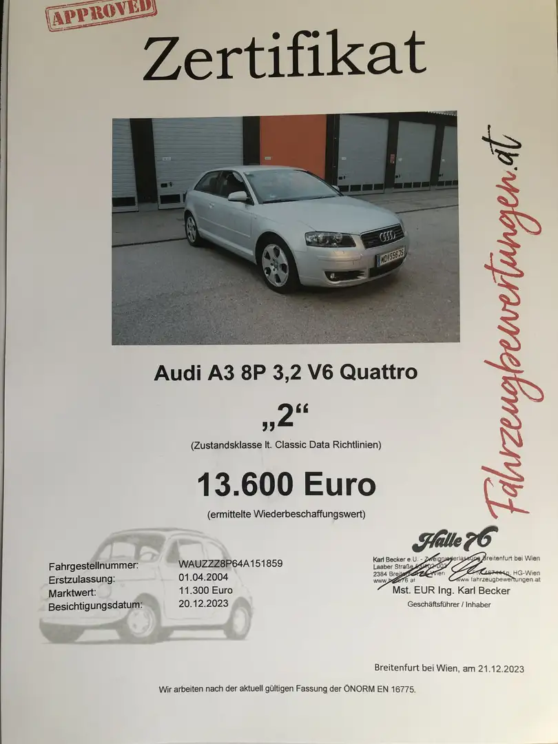 Audi A3 3,2 V6 quattro Ambition DSG - 1