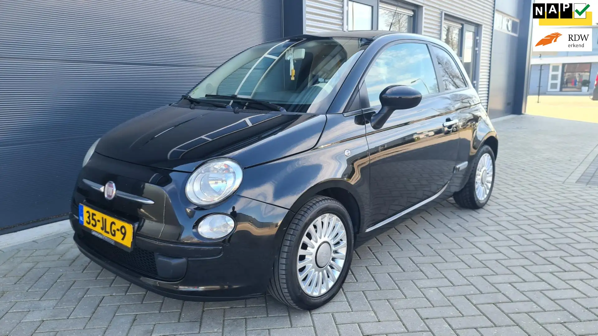 Fiat 500 1.2 Pop Zwart - 1