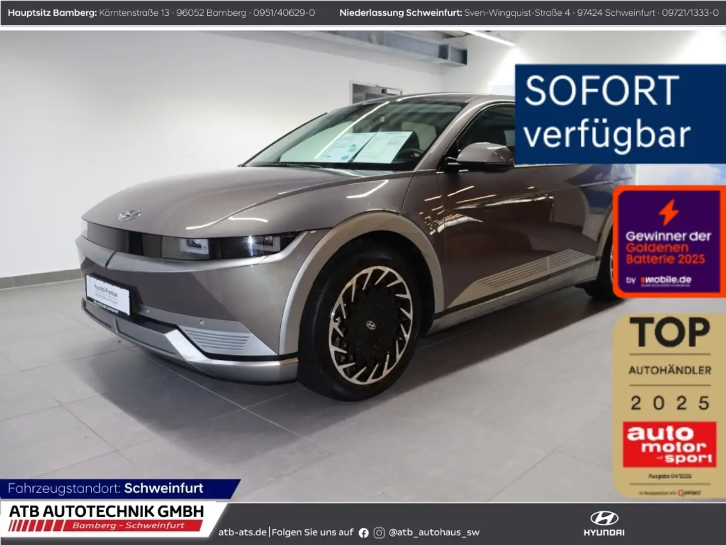 Hyundai IONIQ 5 72,6 kWh TECHNIQ SOH 98,9% Navi LED ACC El. Heckkl Gris - 1