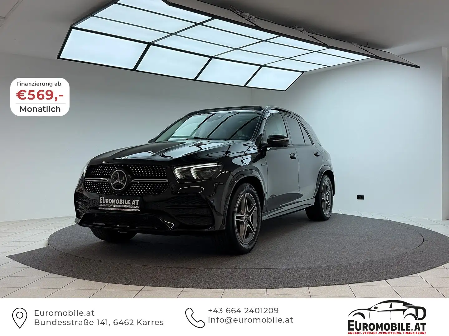 Mercedes-Benz GLE 350 de 4Matic AMG-LINE *Night-P.*PANO*360*LED*AHK*BURM Schwarz - 1